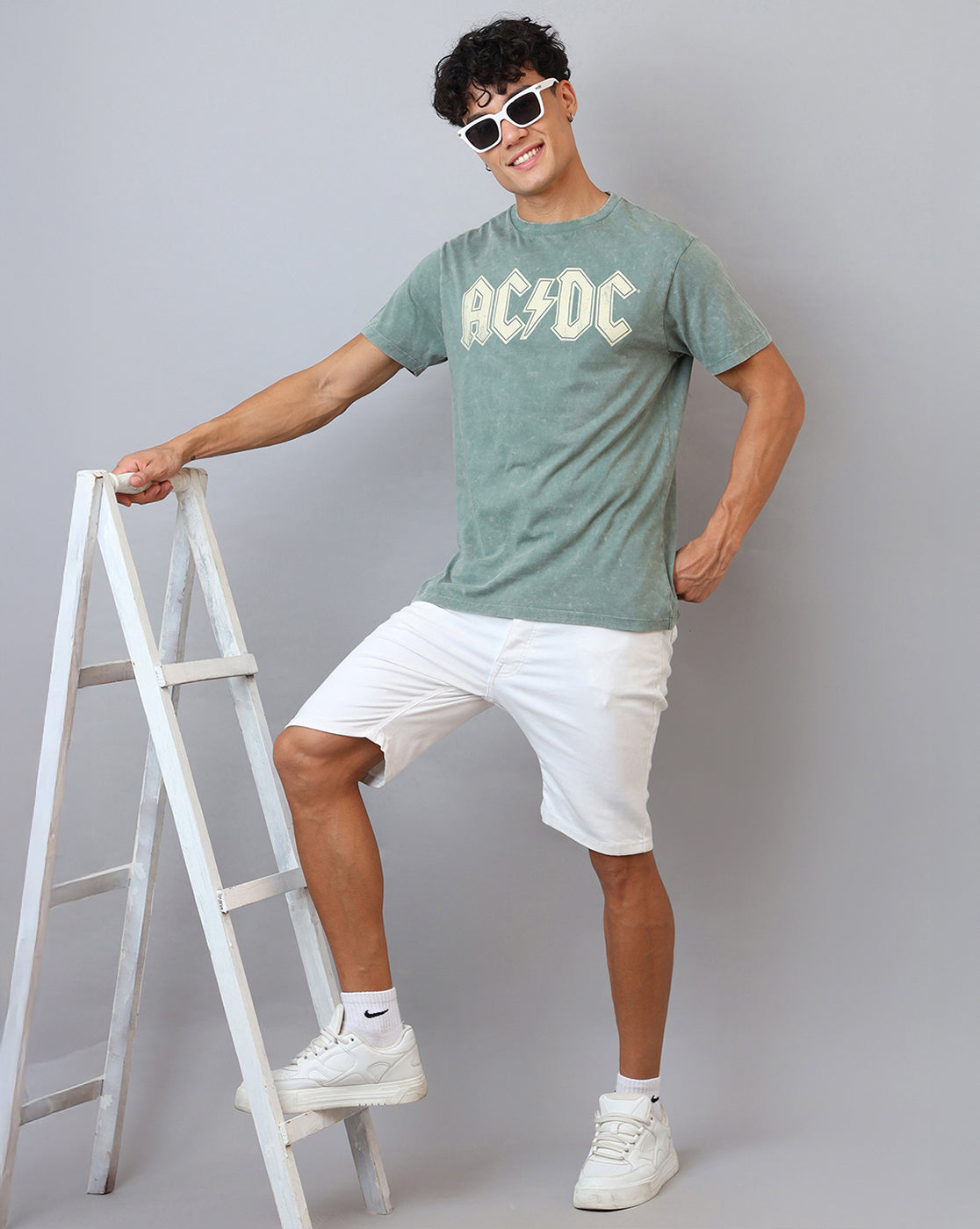 ACDC Printed Regular Fit Tshirt For Men