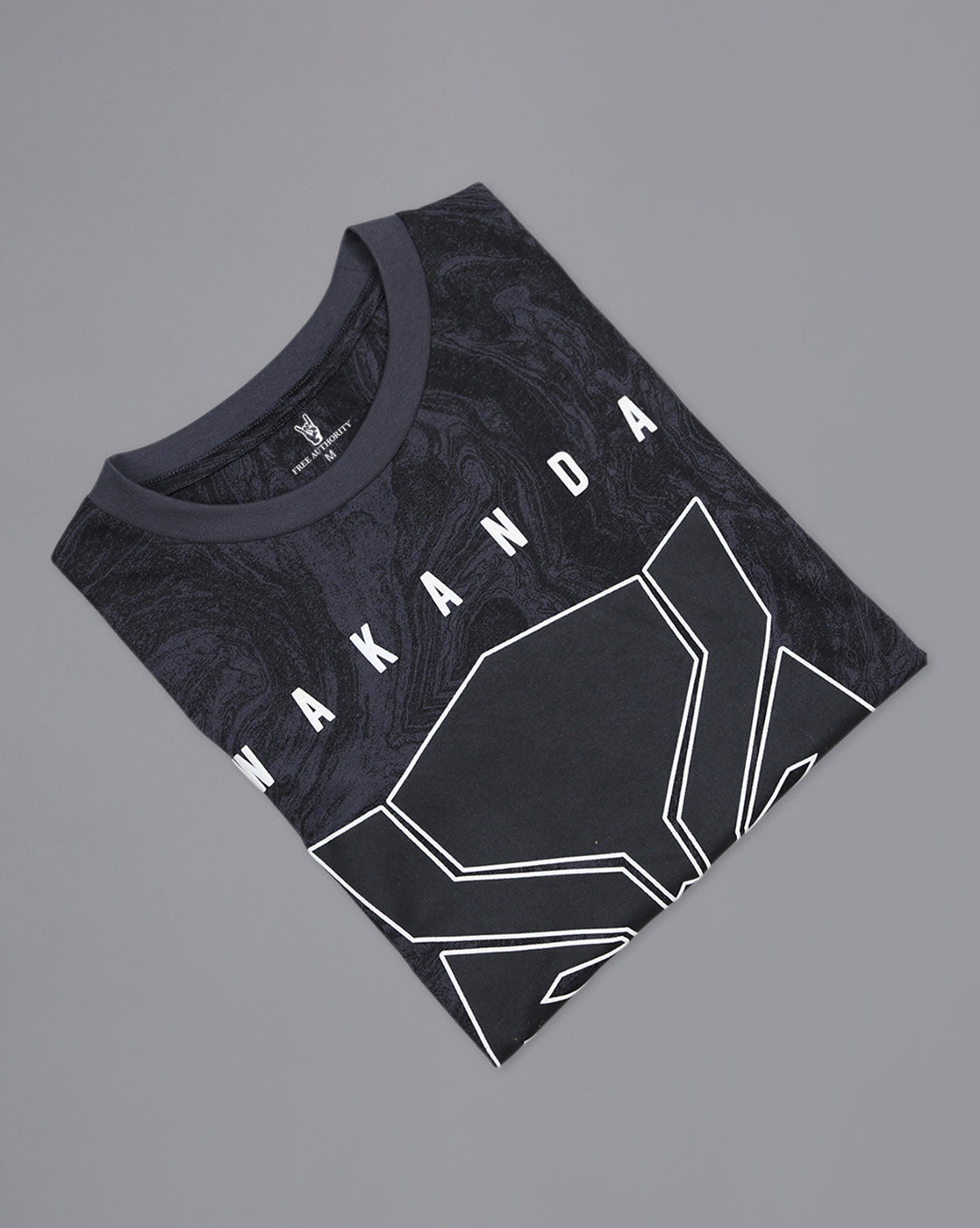 Black Panther Printed Regular Fit Tshirt For Men