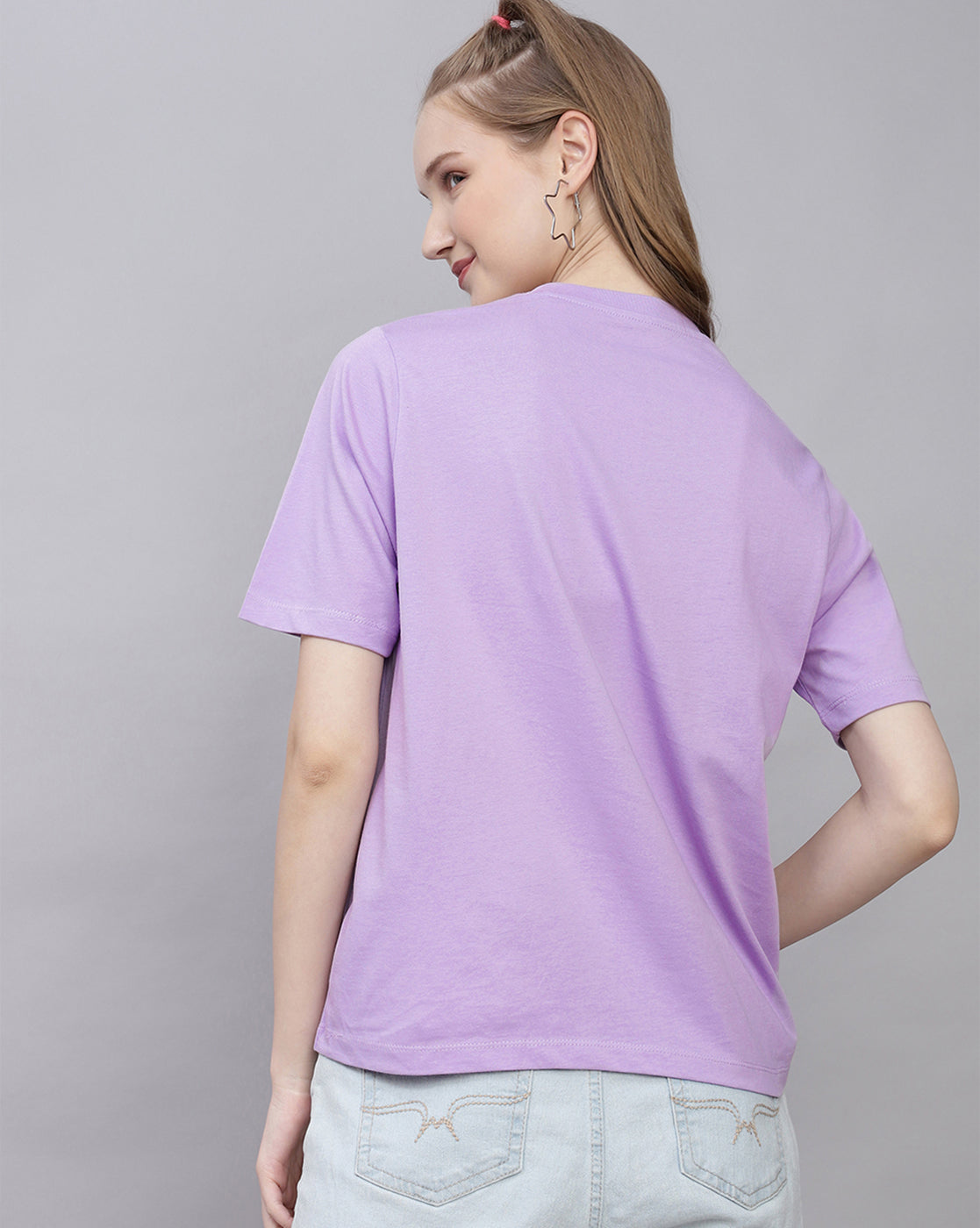 Barbie Printed Regular Fit Tshirt For Women