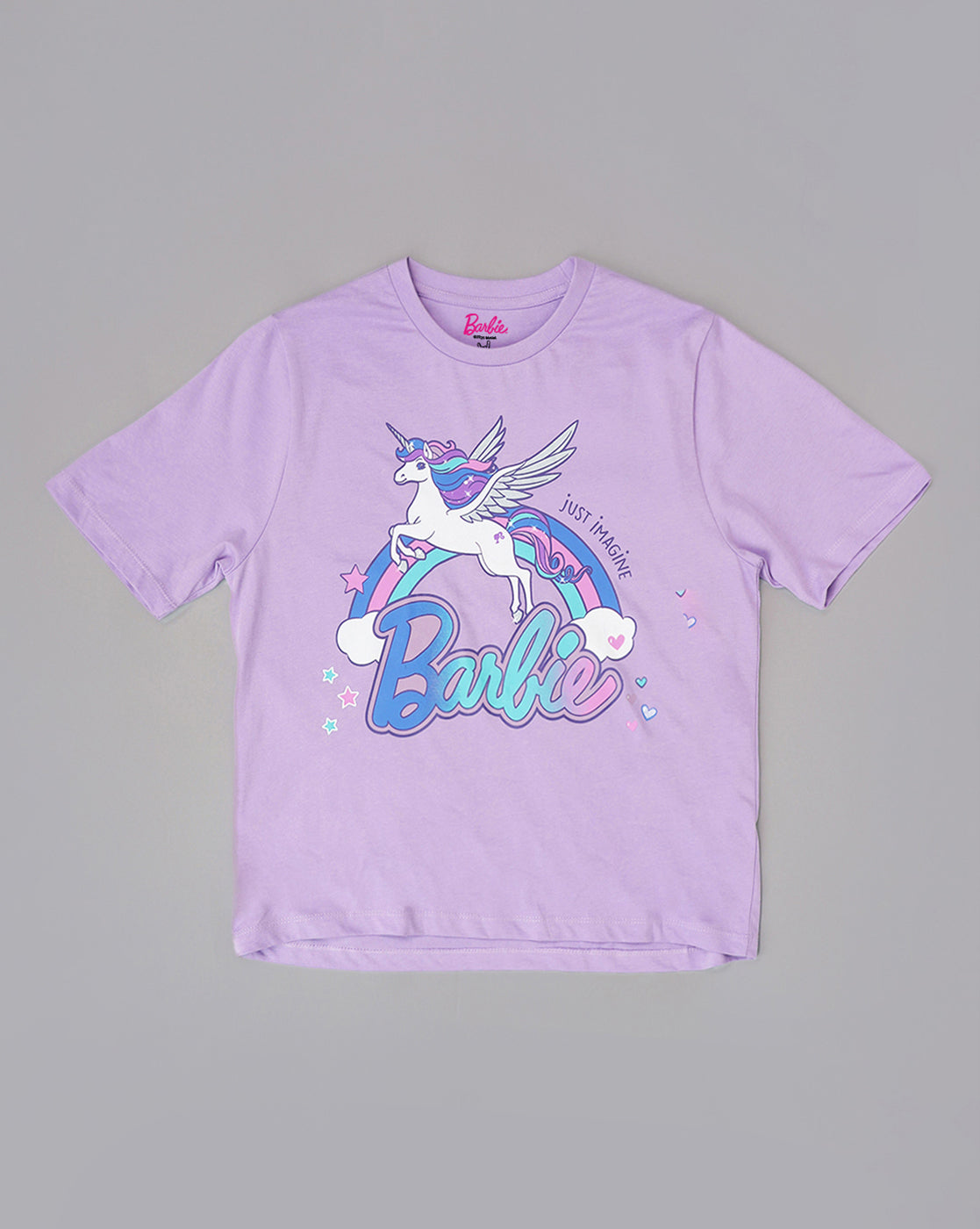 Barbie Printed Regular Fit Tshirt For Women