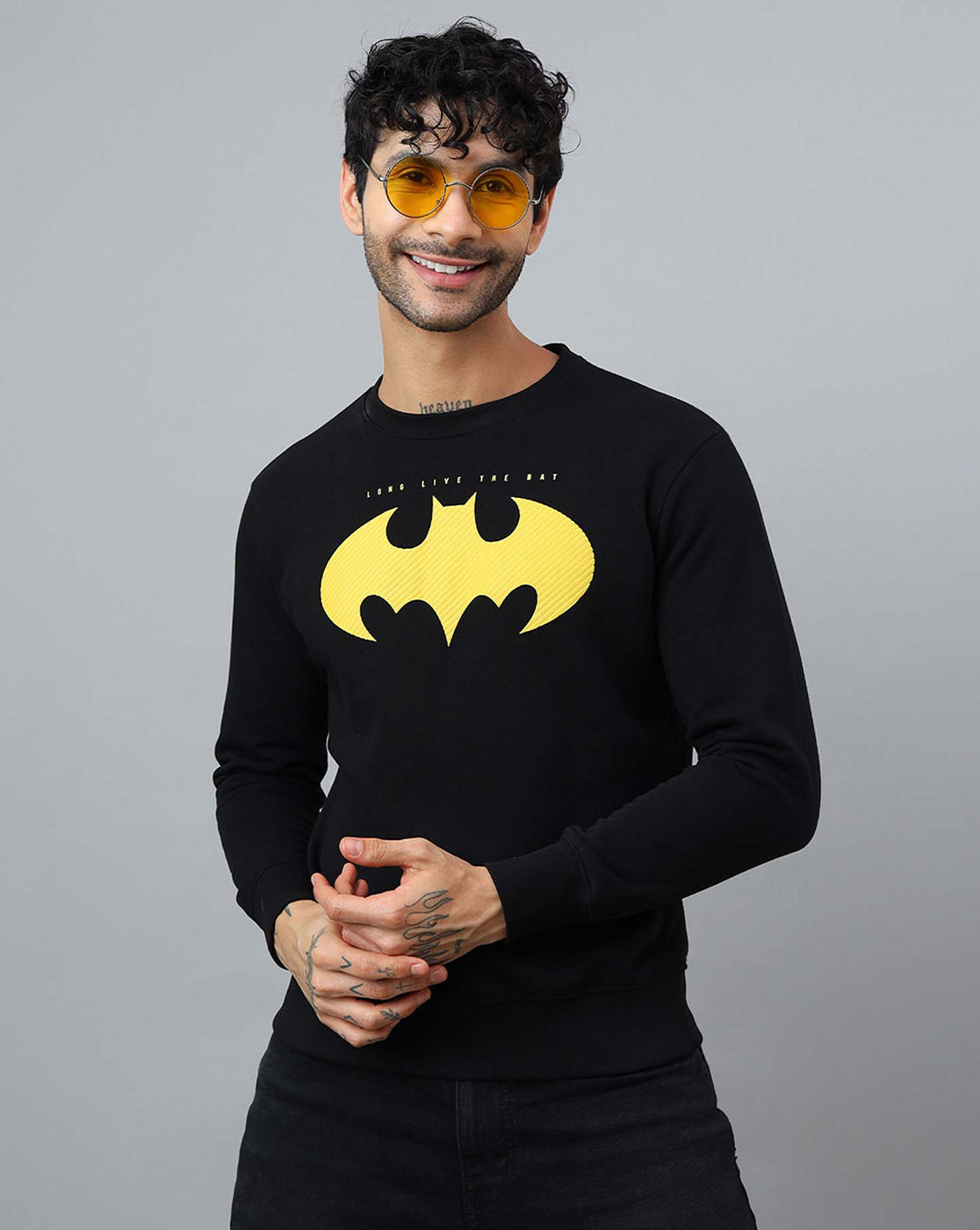 Batman Printed Regular Fit Sweatshirt For Men
