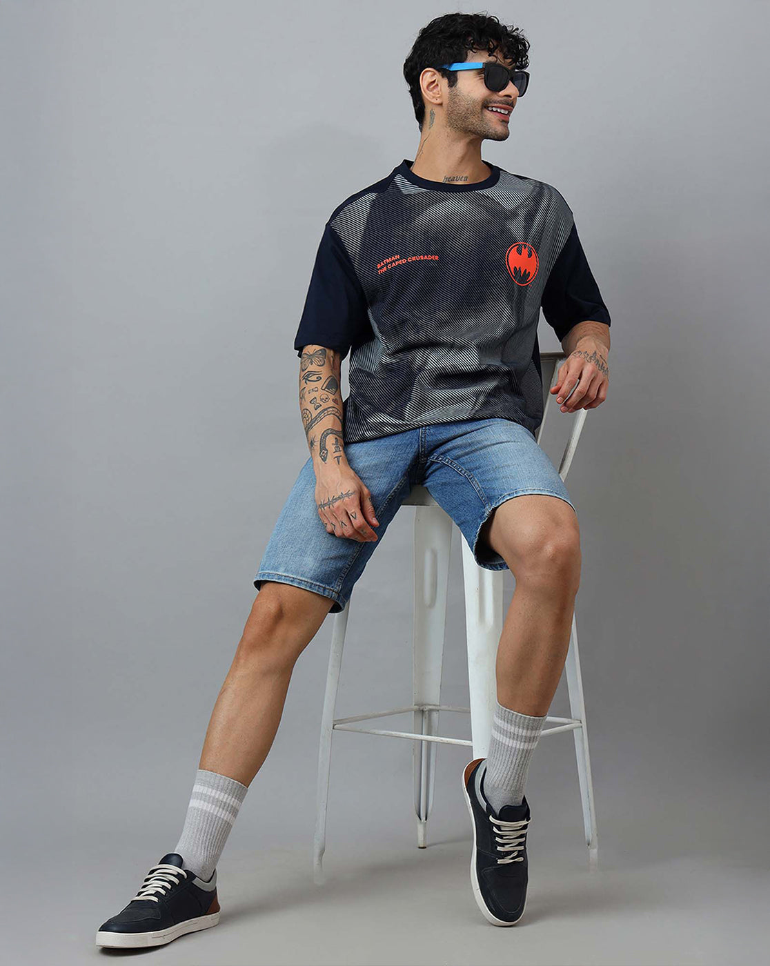 Batman Printed Oversized Tshirt For Men