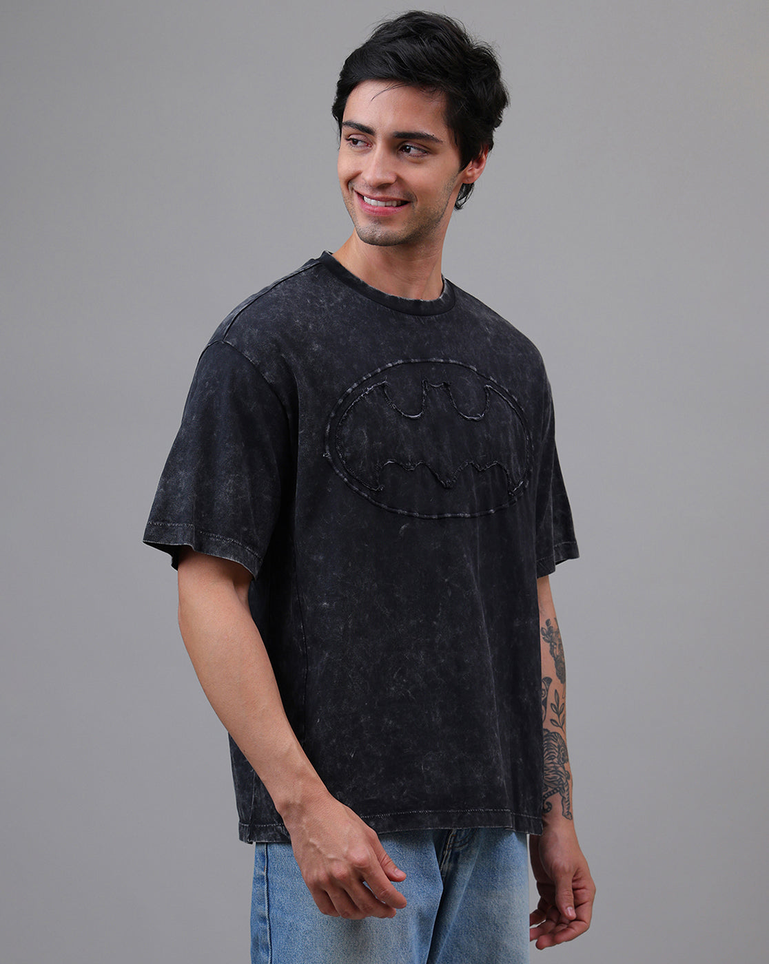 Batman Printed Oversized Tshirt For Men