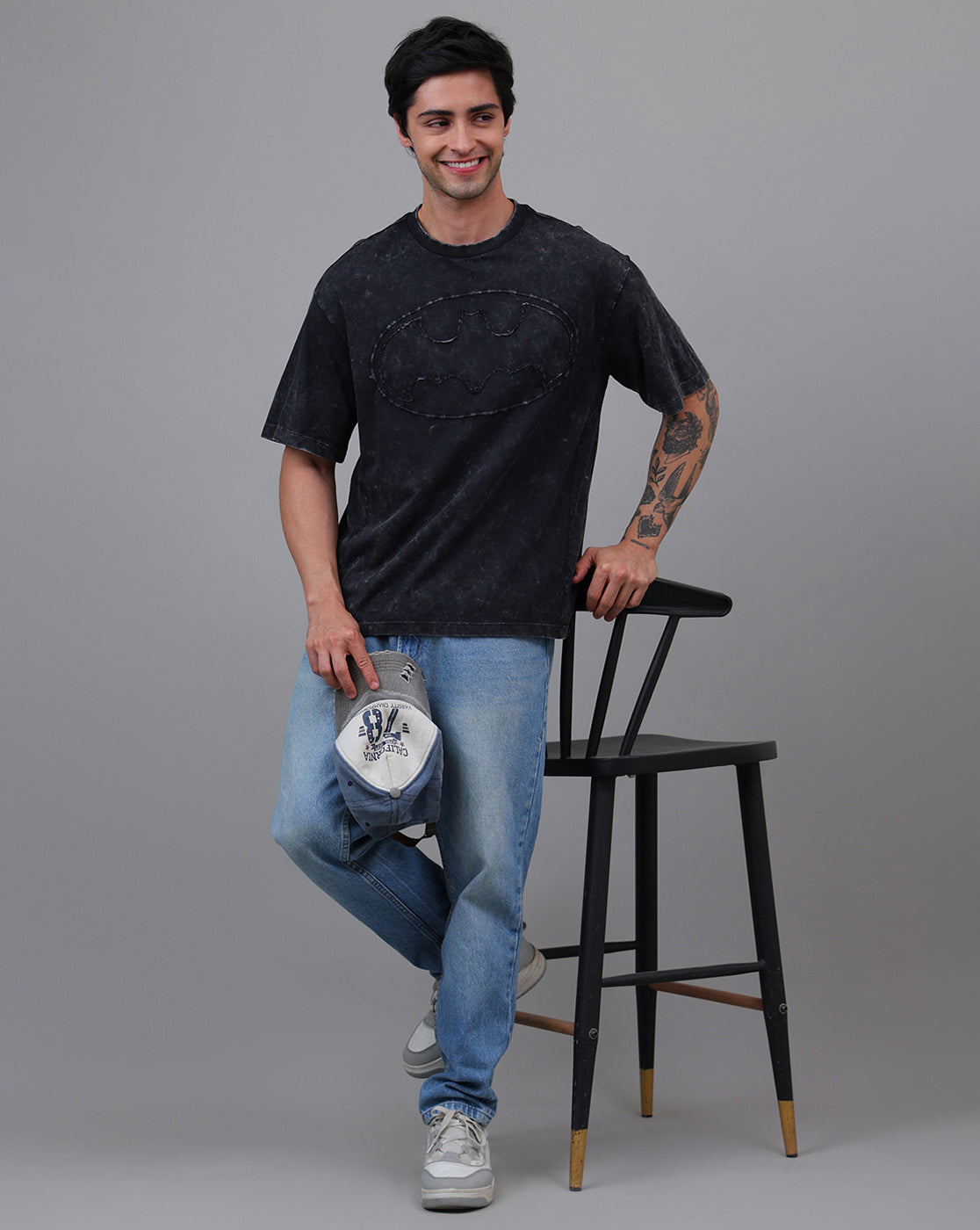 Batman Printed Oversized Tshirt For Men