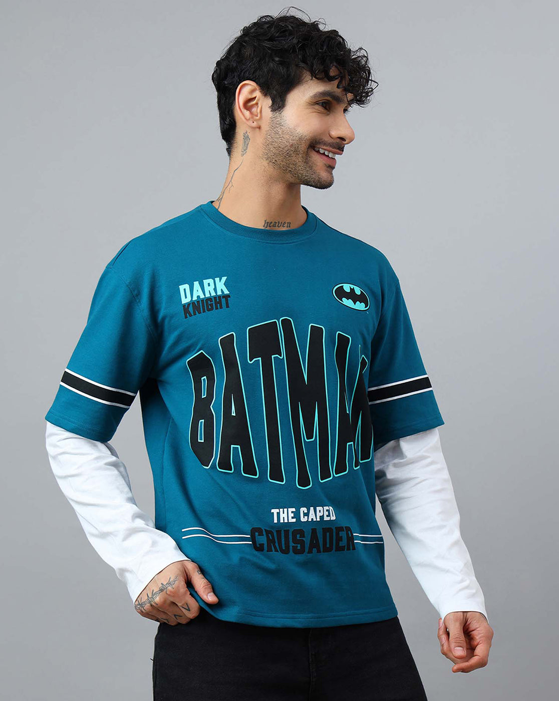 Batman Printed Oversized Tshirt For Men