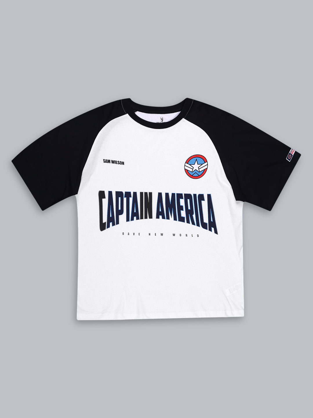 Captain America Printed T-Shirt & Joggers Co-Ords Set For Men