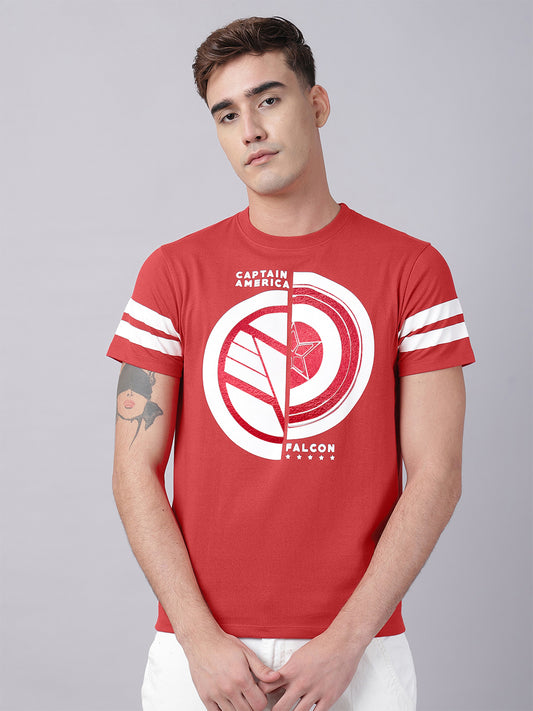 Captain America  Printed Regular Fit Tshirt For Men