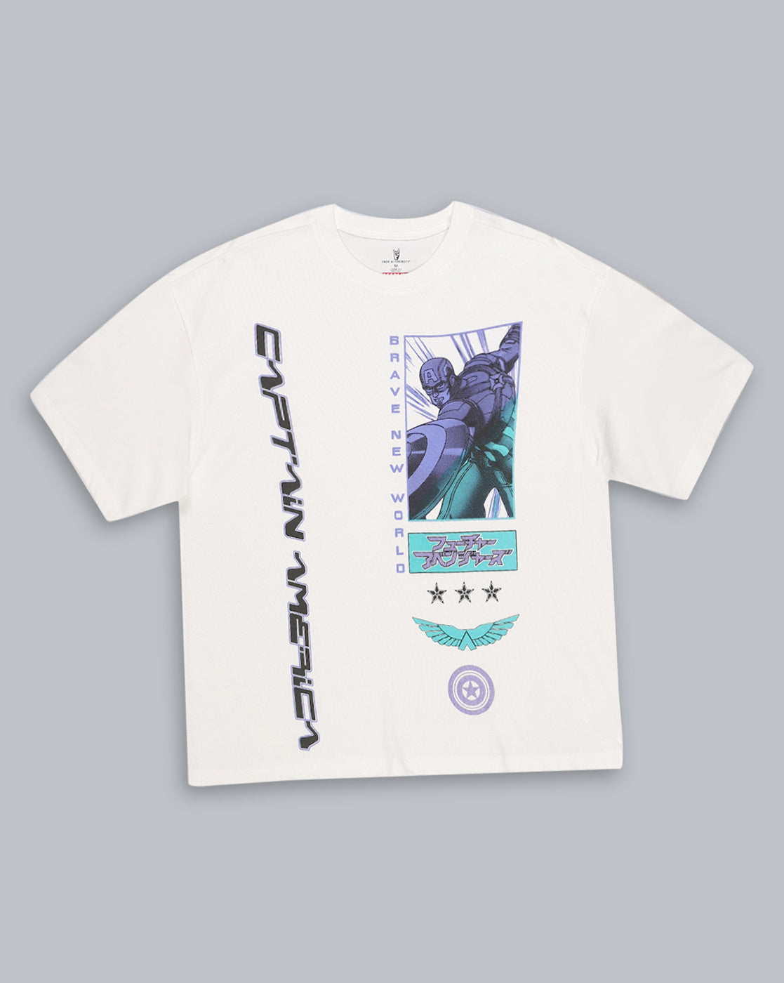 Captain America Printed Oversized Tshirt For Men