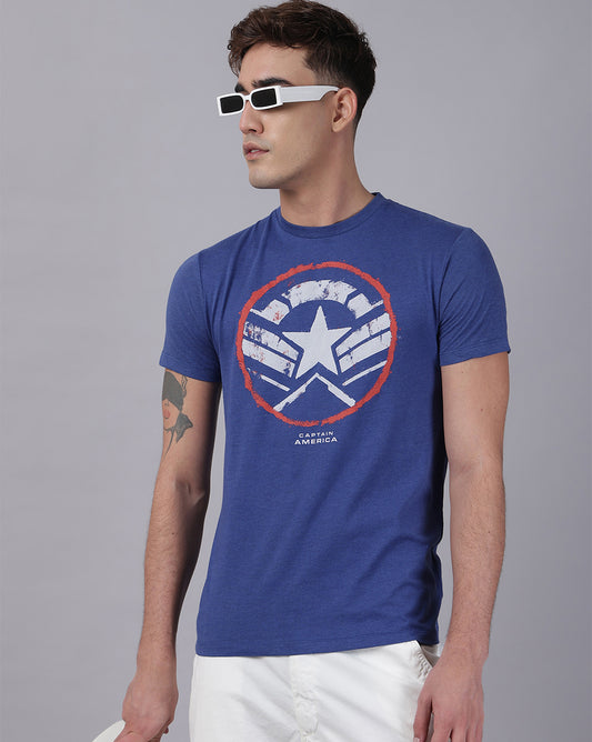 Captain America  Printed Regular Fit Tshirt For Men