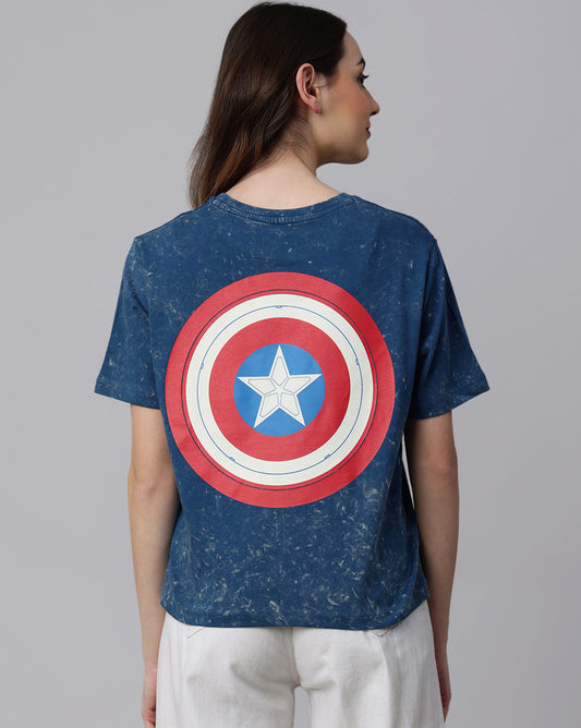 Captain America Regular Fit Tshirt Women