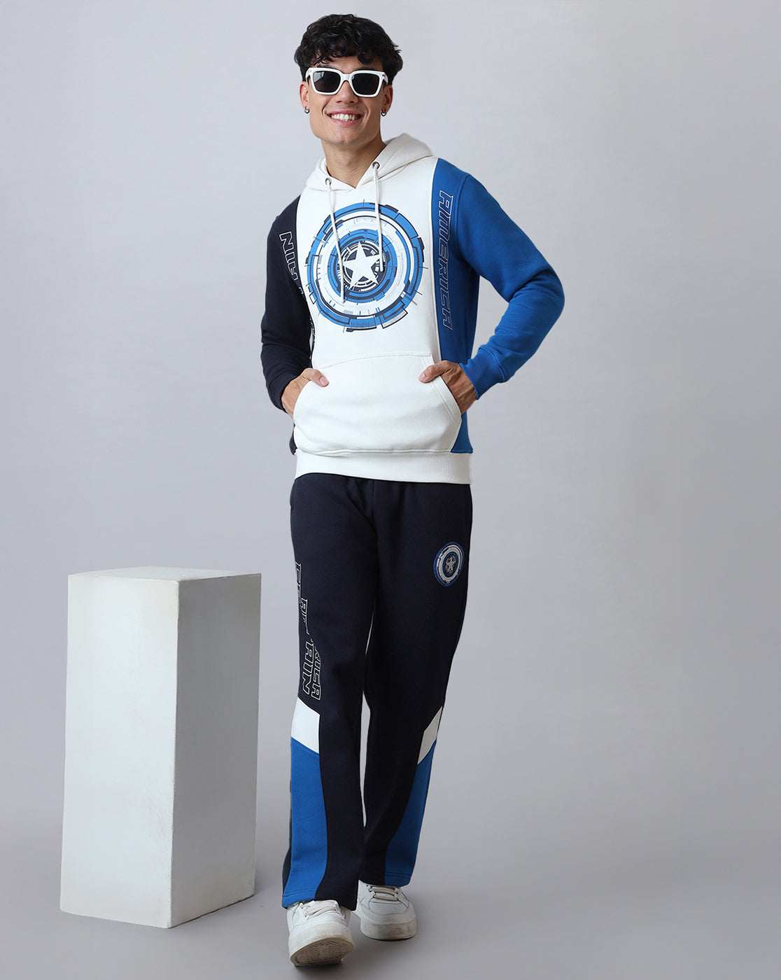 Captain America Printed Regular Fit Trackpant For Men