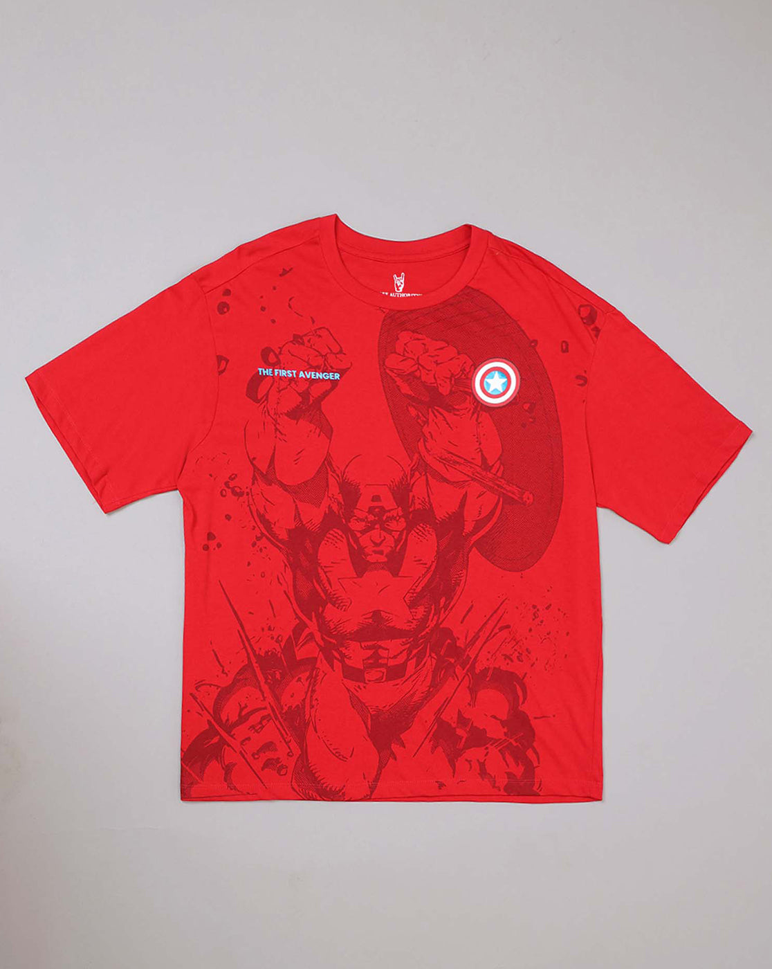 Captain America Printed Oversized Tshirt For Men
