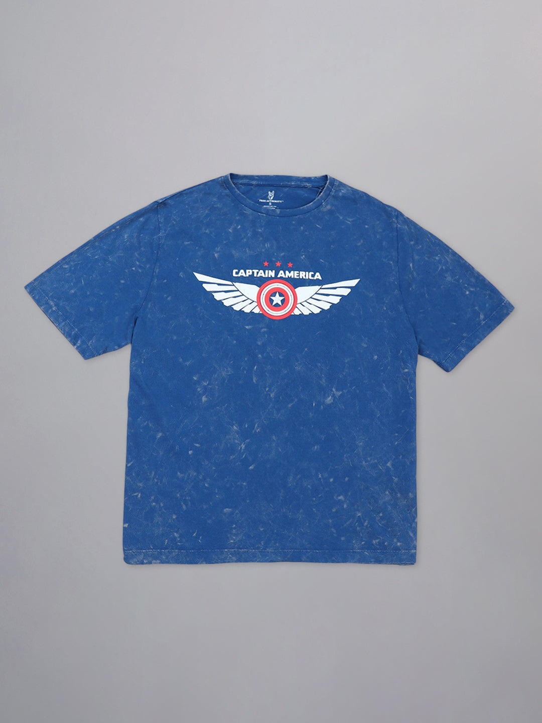 Captain America Printed Regular Fit Tshirt For Women