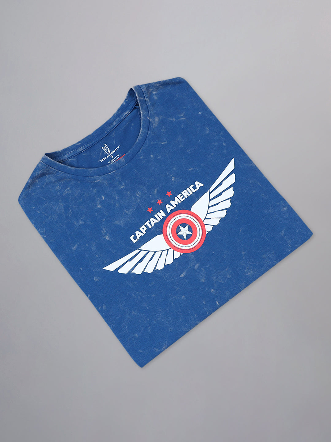 Captain America Printed Regular Fit Tshirt For Women