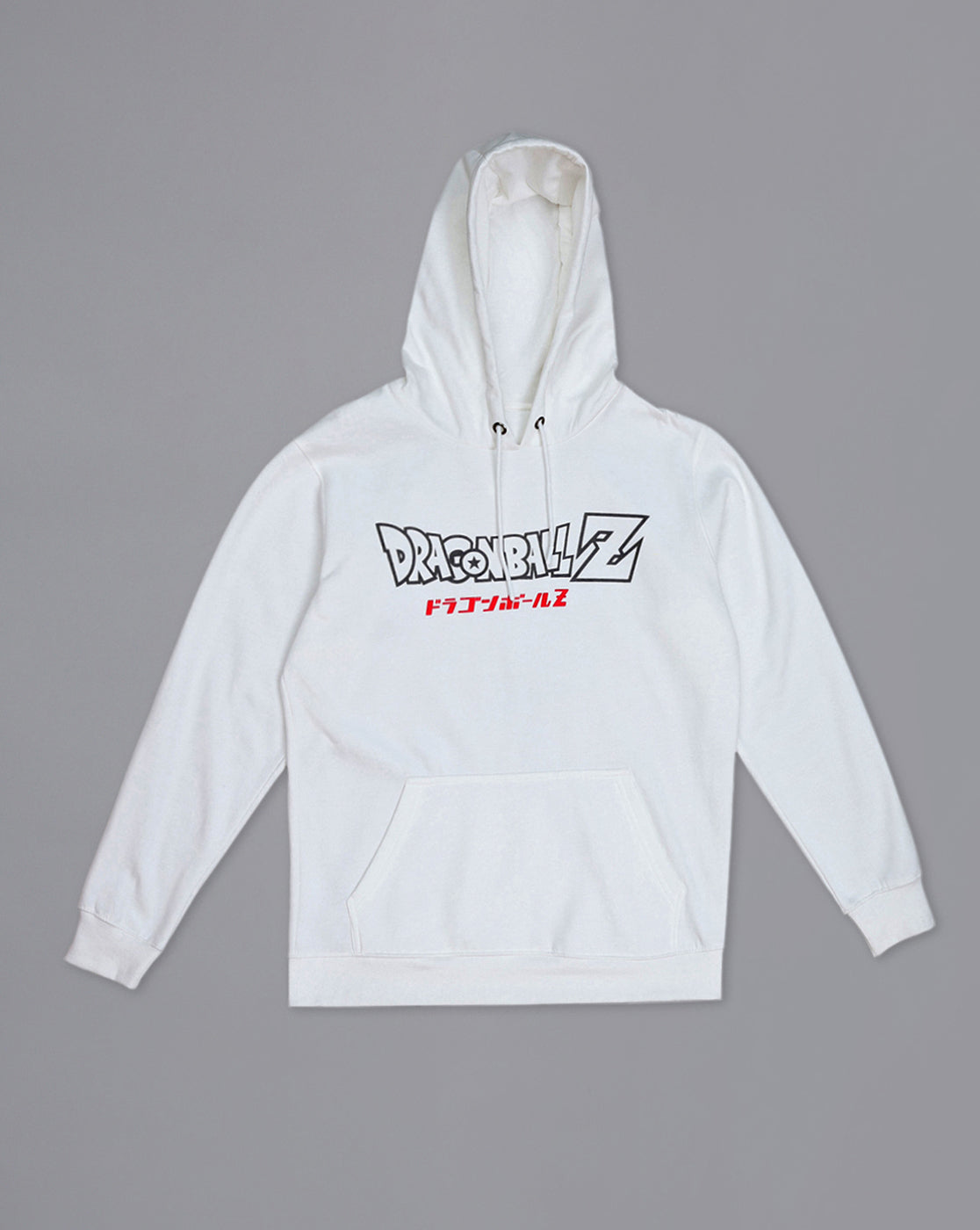 Dragon Ball Z: Goku Vs Frieza Anime Printed Regular Fit Off White Hoodie For Men