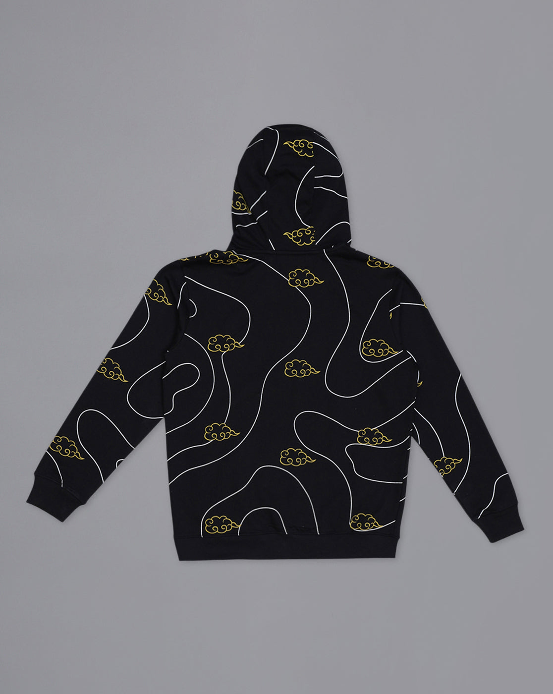 Dragon Ball Z Anime Printed Regular Fit Black Hoodie For Men