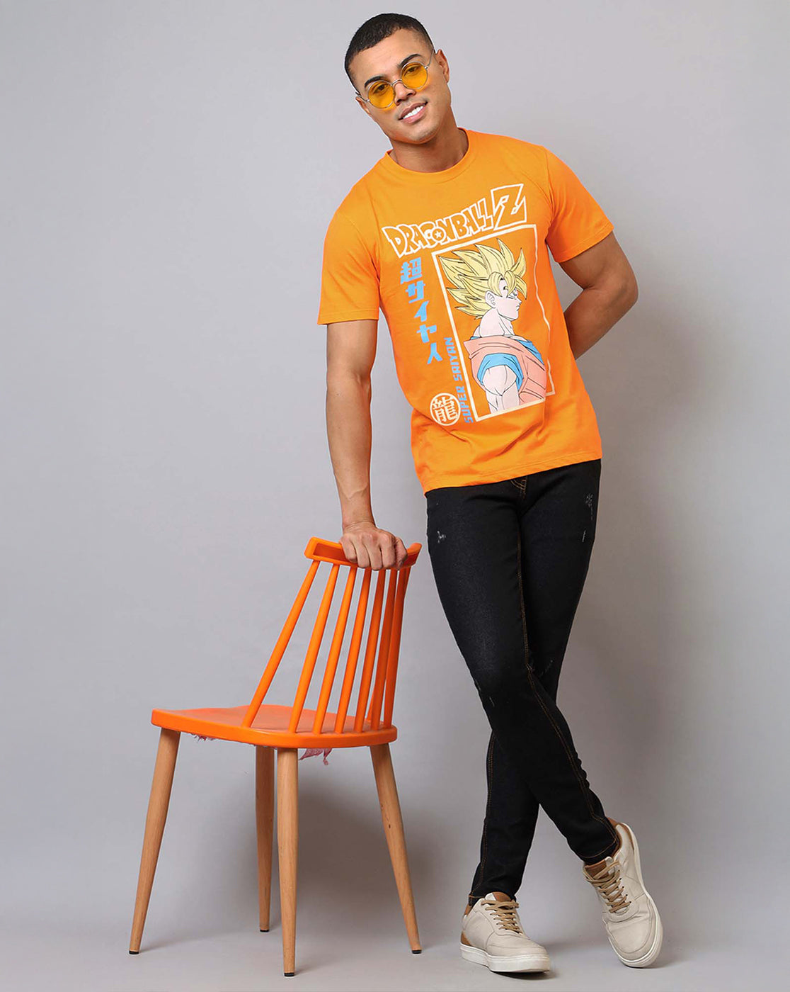 Dragon Ball Z Printed Regular Fit Tshirt For Men