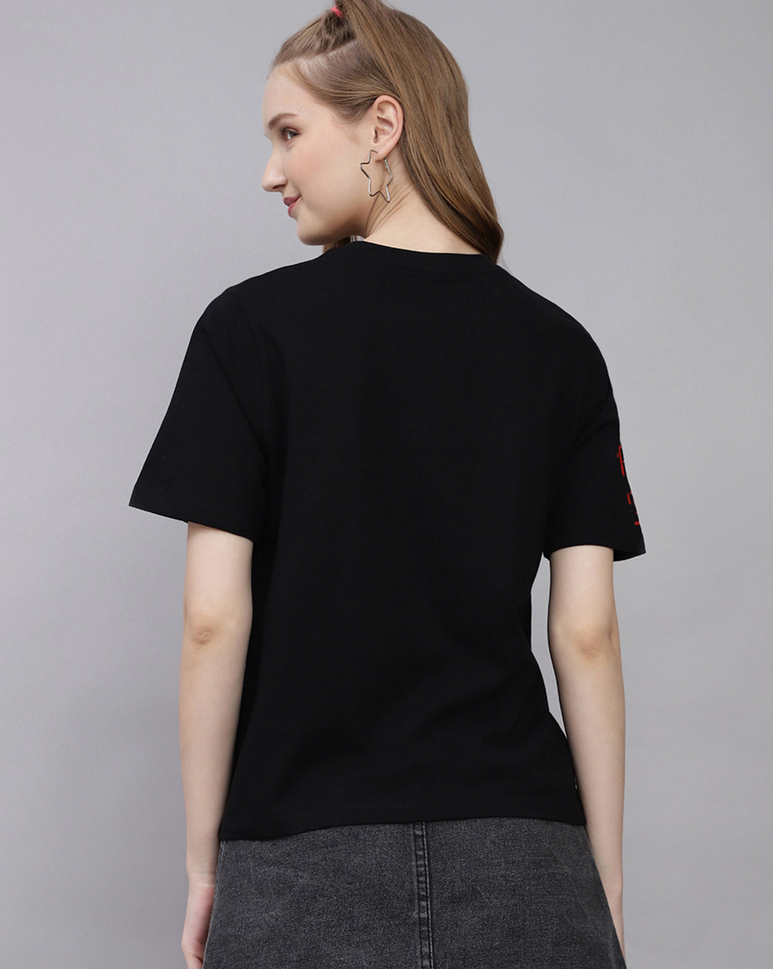 Dragon Ball Z Printed Regular Fit Tshirt For Women
