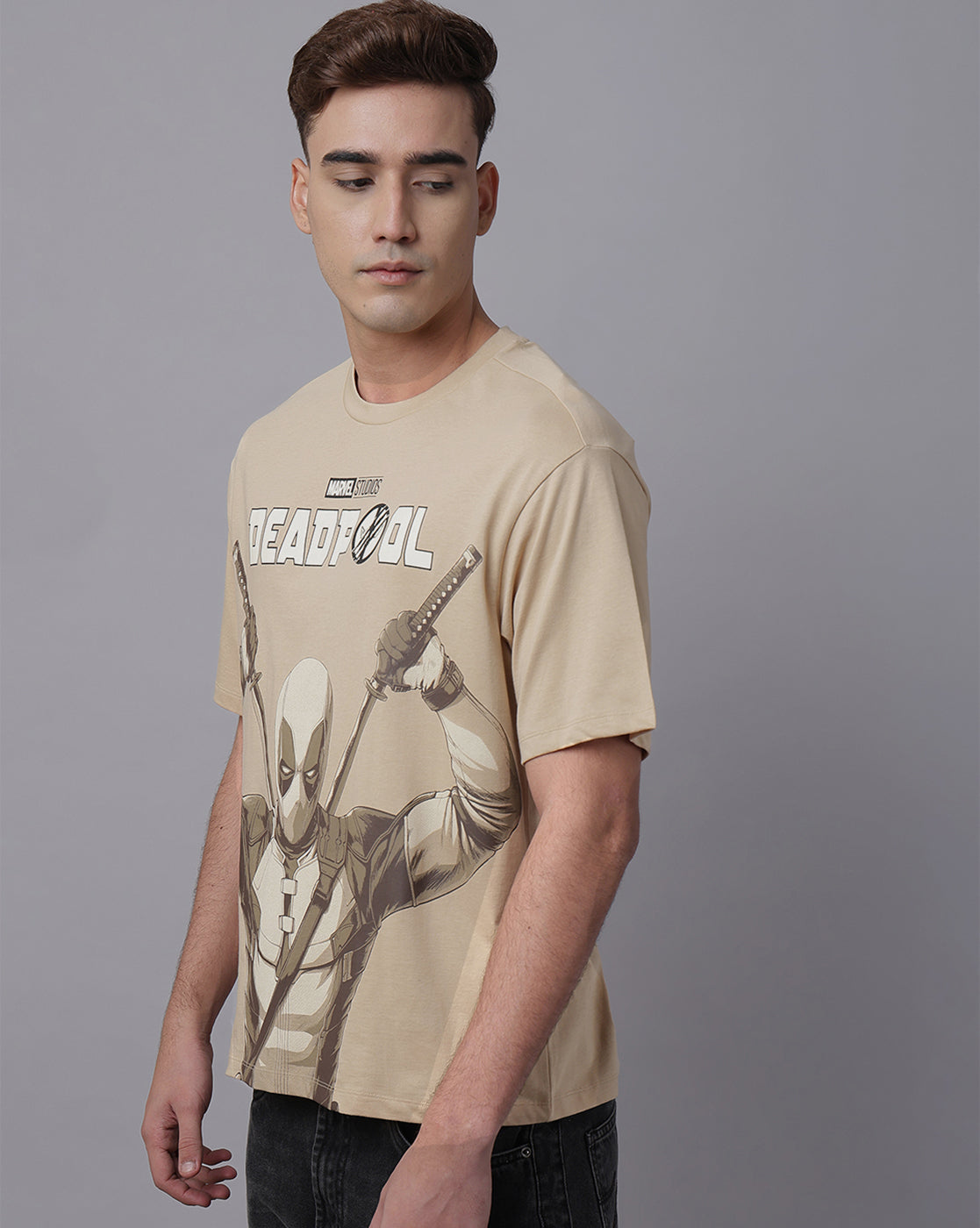 Deadpool & Wolverine Printed Oversized Fit Tshirt For Men