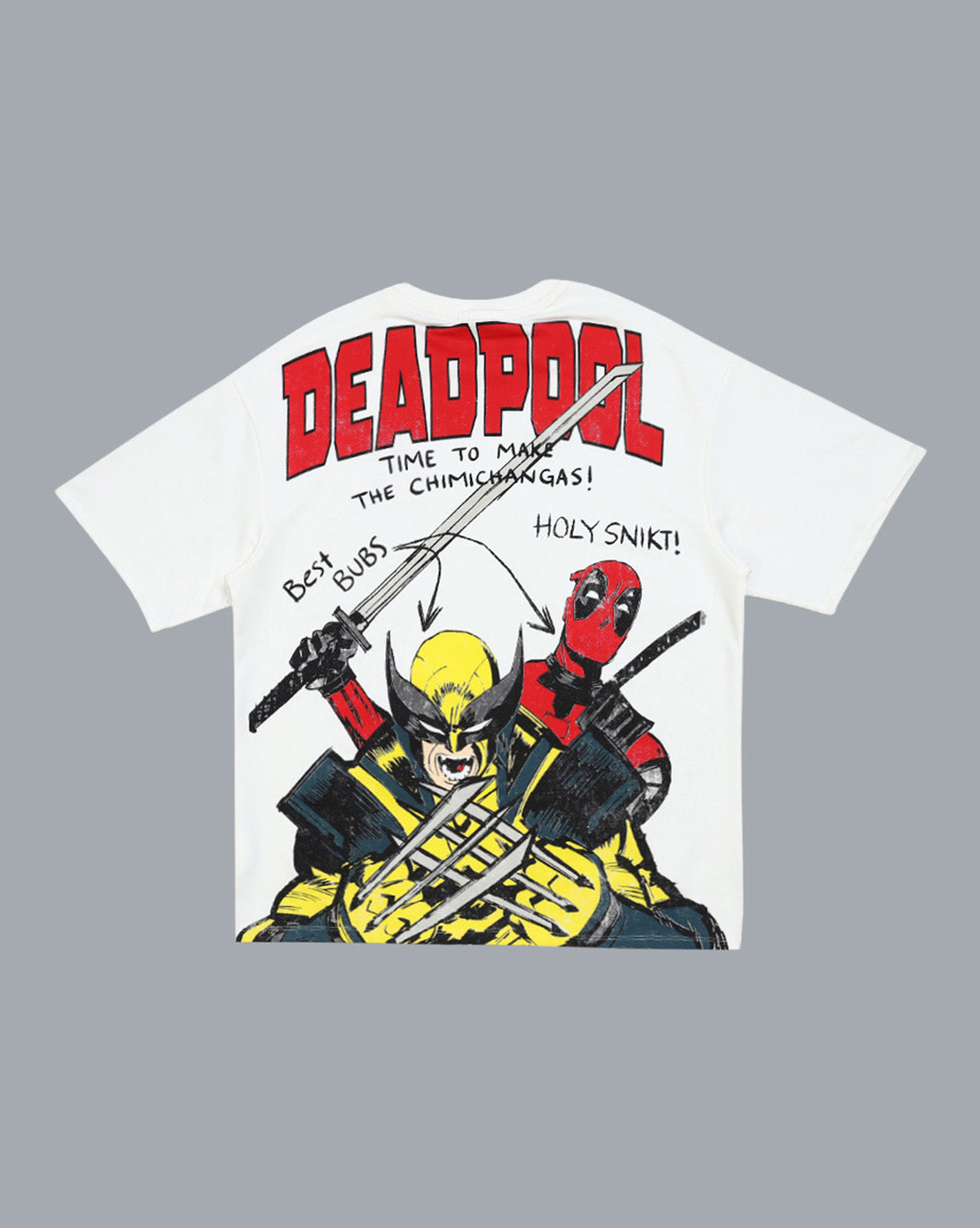 Deadpool & Wolverine Printed Oversized Tshirt For Men