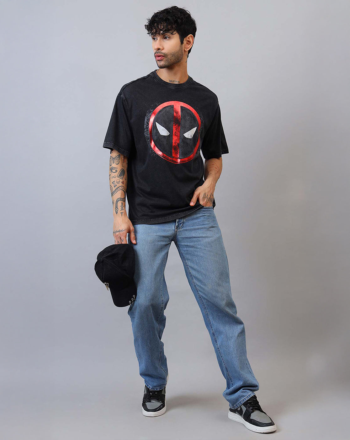Deadpool Printed Oversized Fit Tshirt For Men