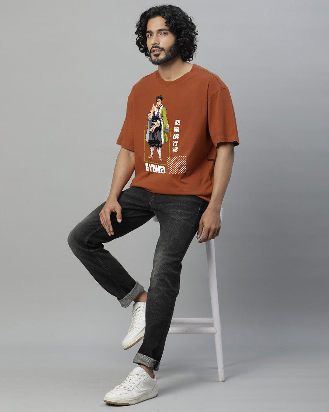 Demon Slayer Gyomei Oversized Tshirt Men