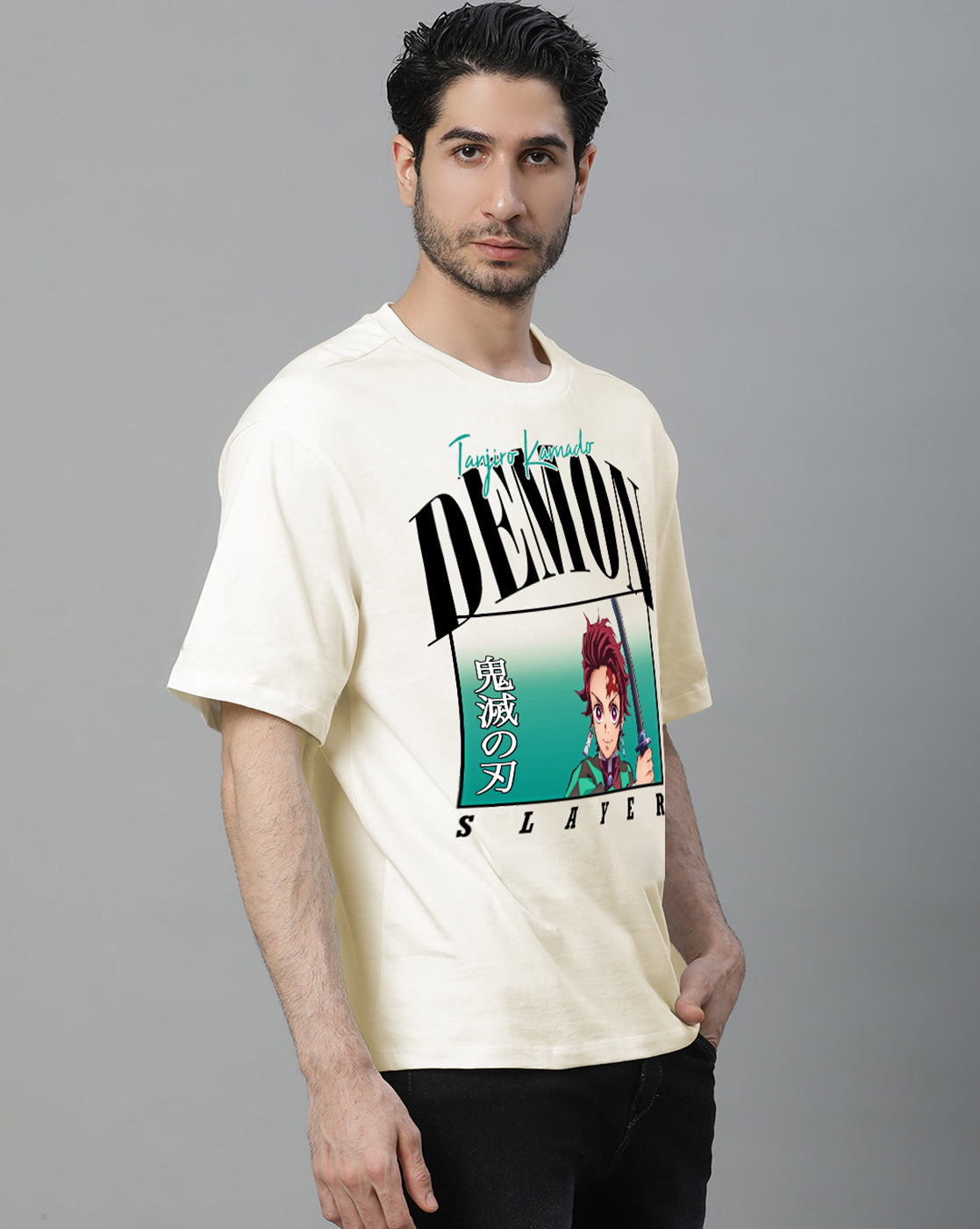 Demon Slayer Tanjiro Kamado Oversized Tshirt Men