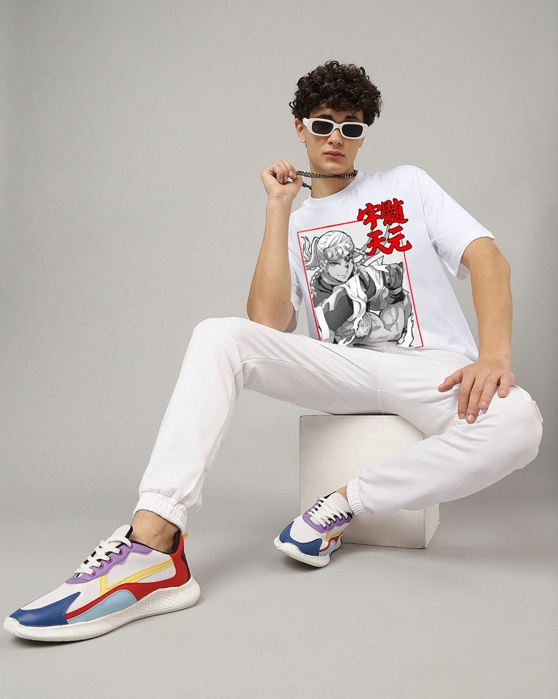 Demon Slayer Tengen Uzui Oversized Tshirt Men