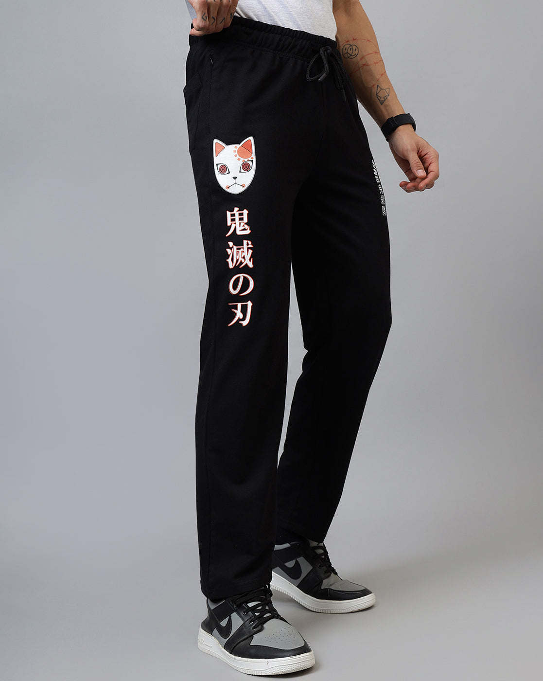 Demon Slayer Printed Regular Fit Jogger For Men