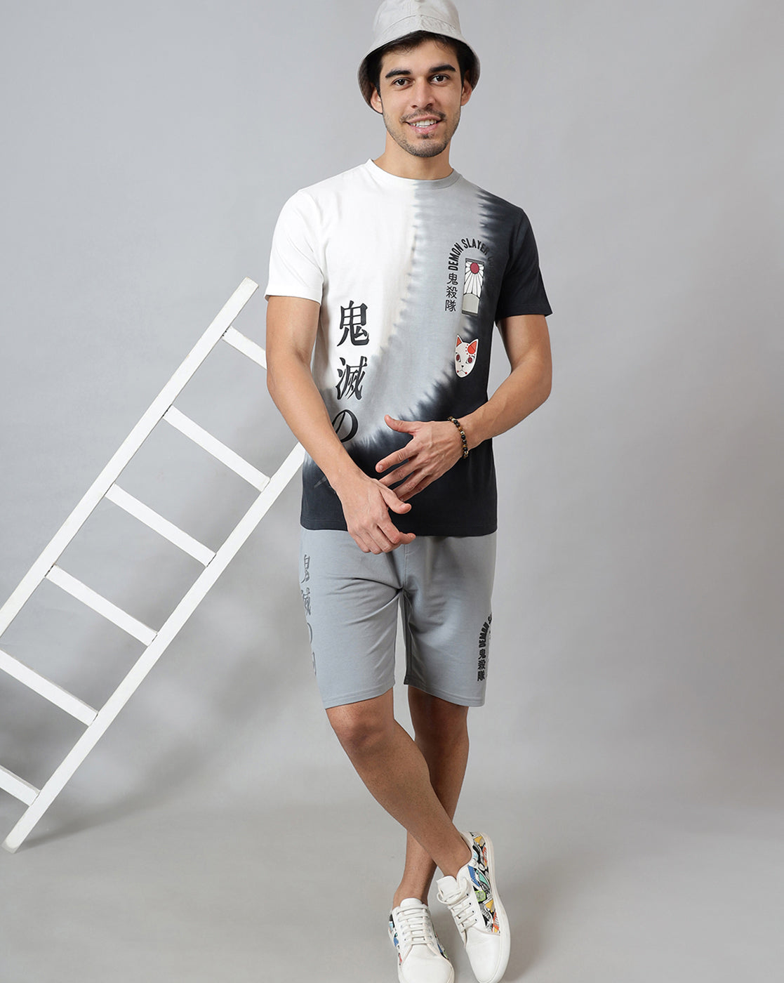 Demon Slayer Printed Regular Fit Tshirt For Men