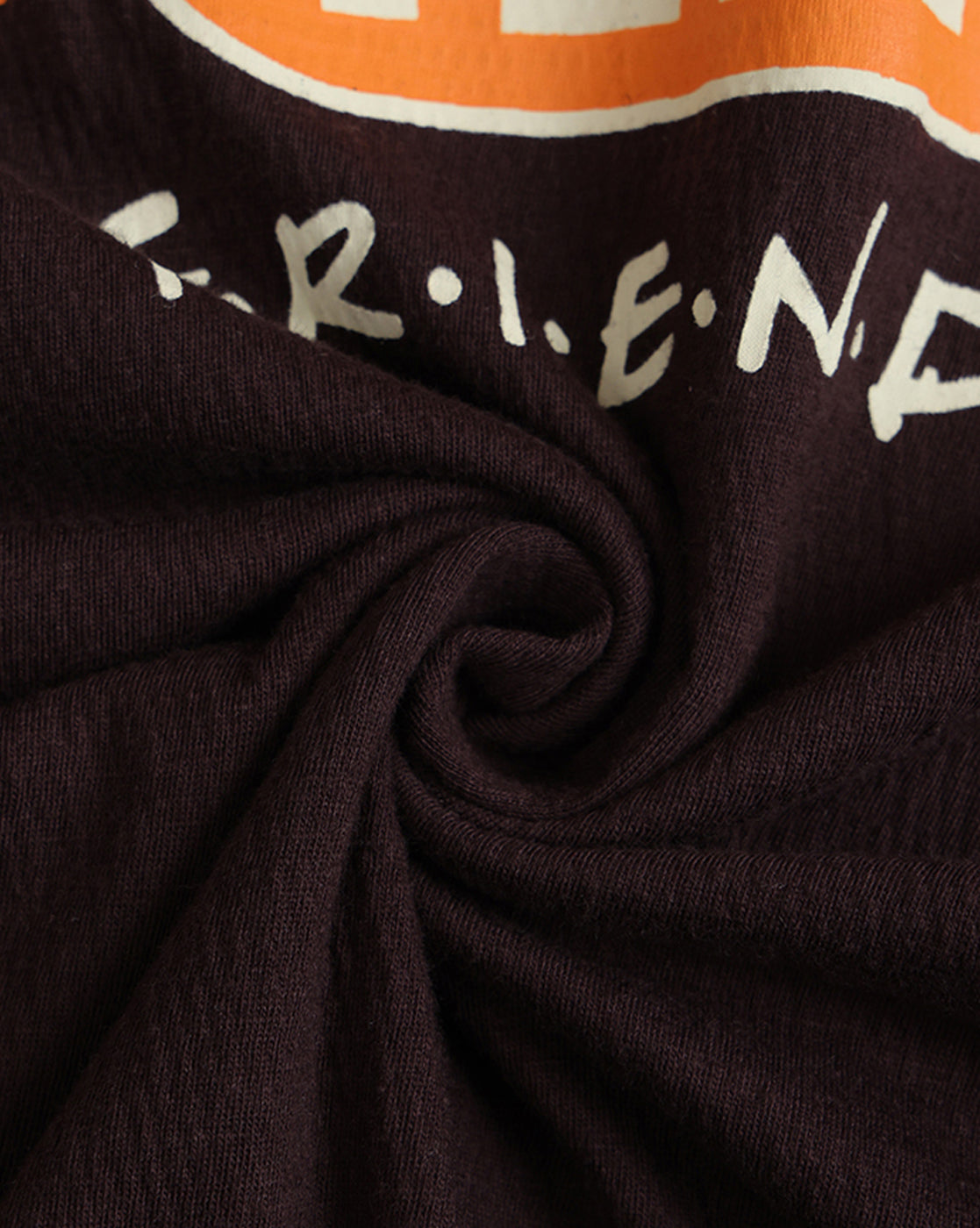 Friends Central Perk Printed Relaxed Fit Crinkle Cotton Tshirt For Men