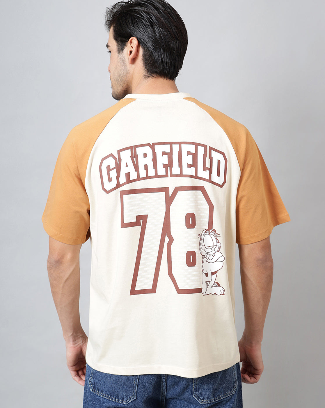 Garfield Printed Oversized Tshirt For Men