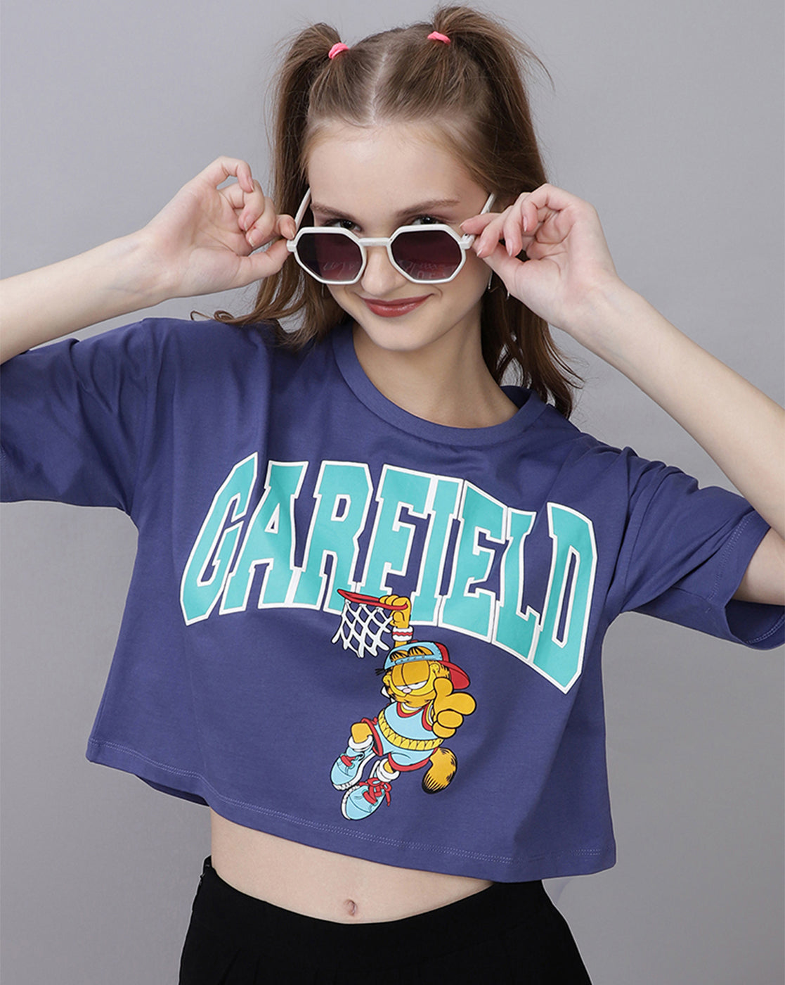 Garfield Printed Boxy Fit Tshirt For Women