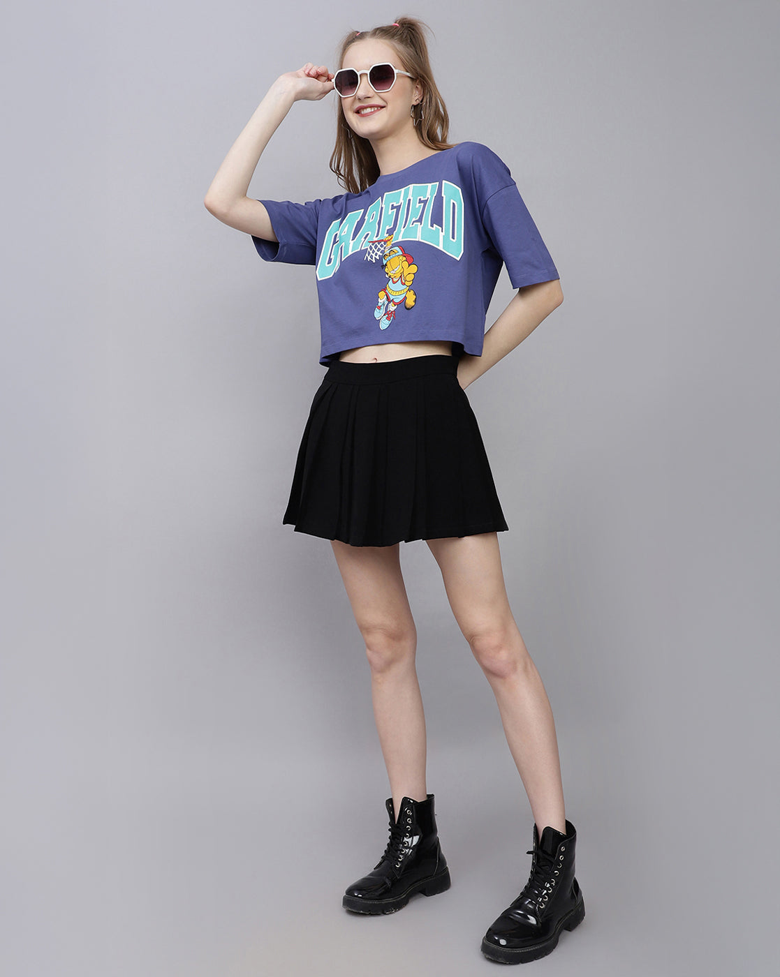Garfield Printed Boxy Fit Tshirt For Women