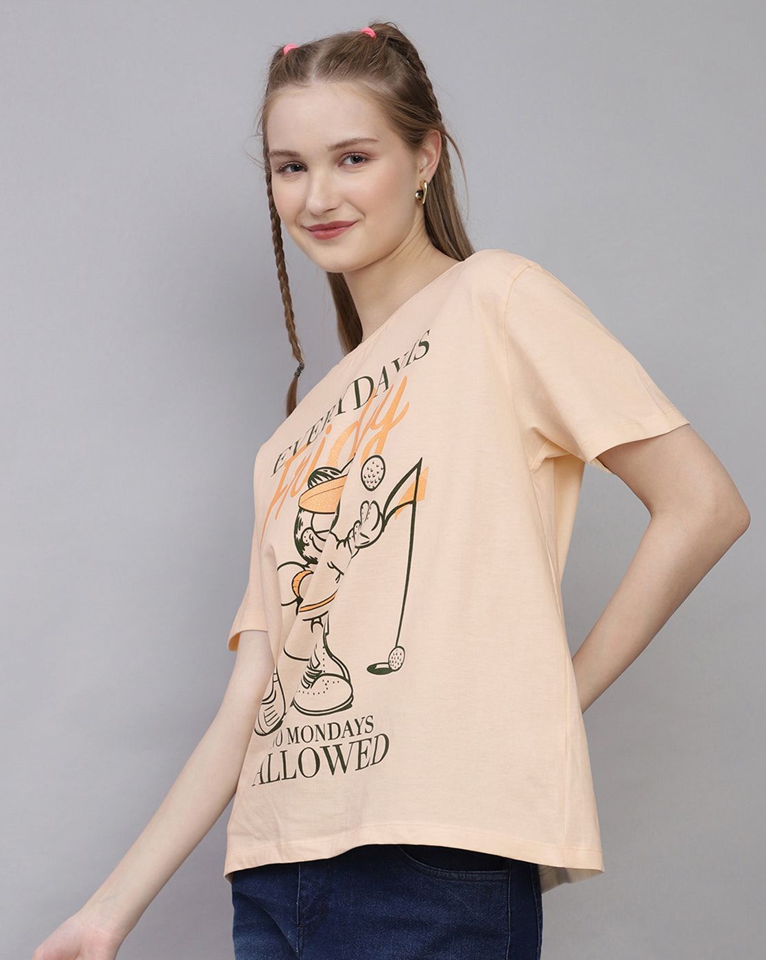 Garfield Printed Oversized Tshirt For Women