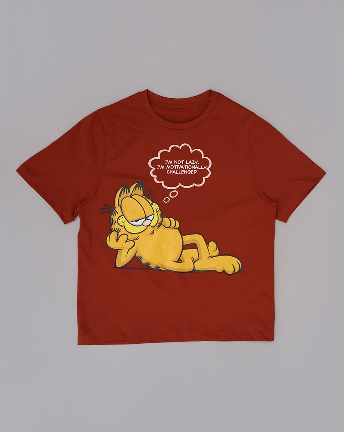 Garfield Printed Regular Fit Tshirt For Women