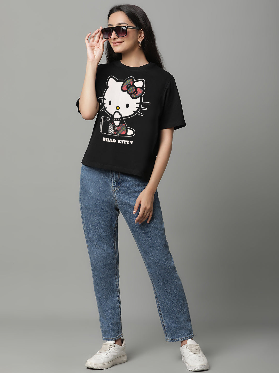 Hello Kitty Punk Oversized Tshirt Women