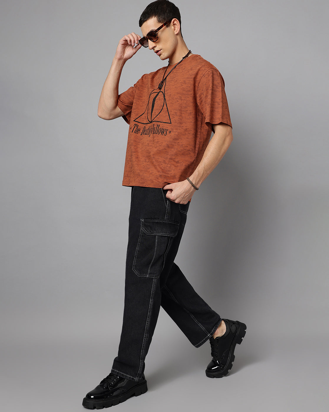 Harry Potter The Deathly Hallows Oversized Tshirt Men