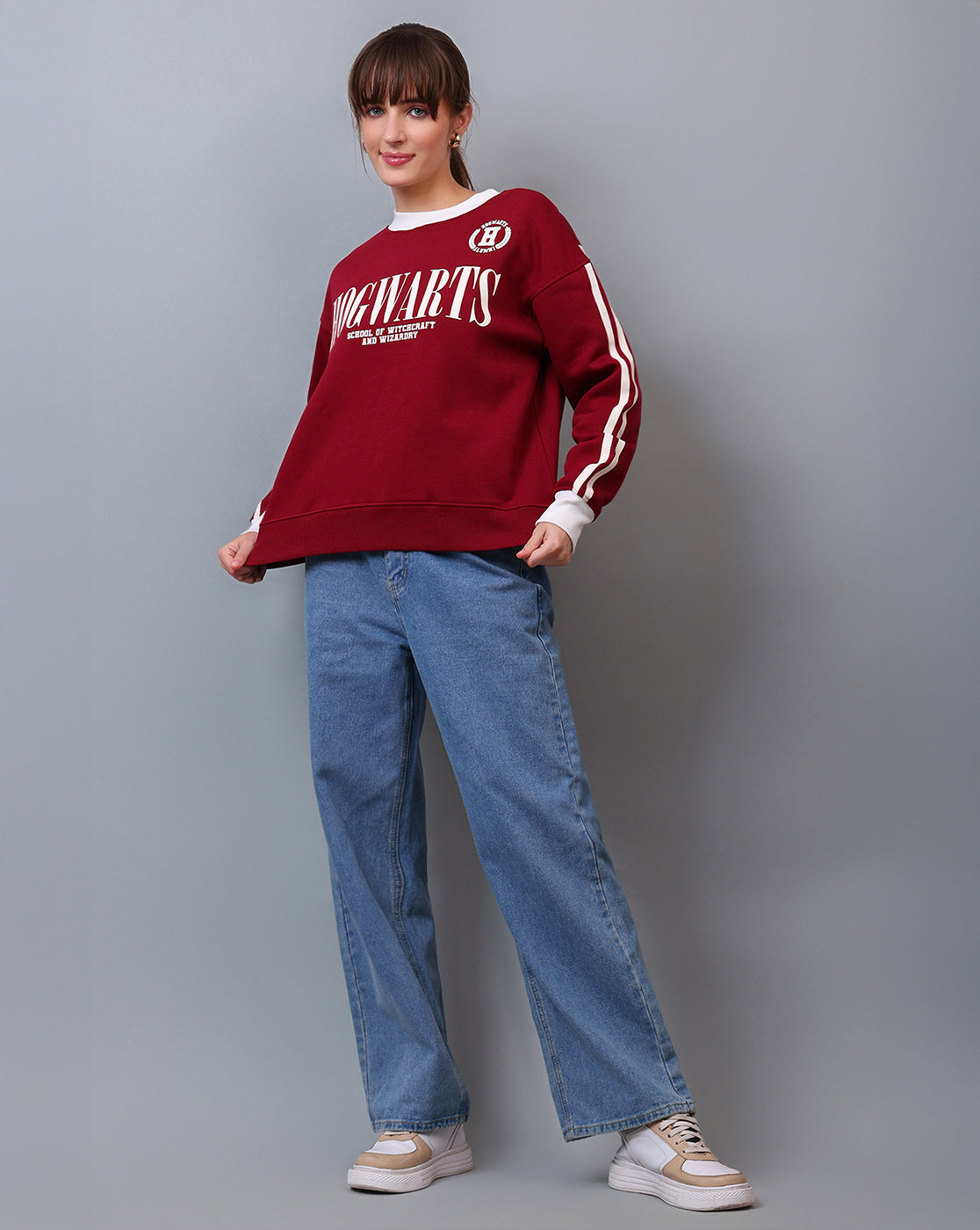 Harry Potter Printed Relaxed Fit Sweatshirt For Women