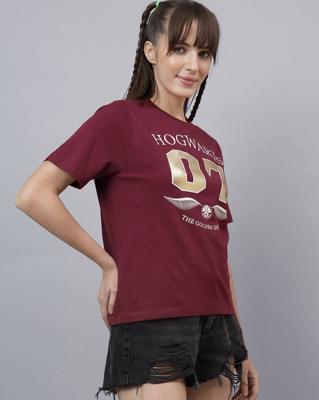Harry Potter Printed Regular Fit Tshirt For Women