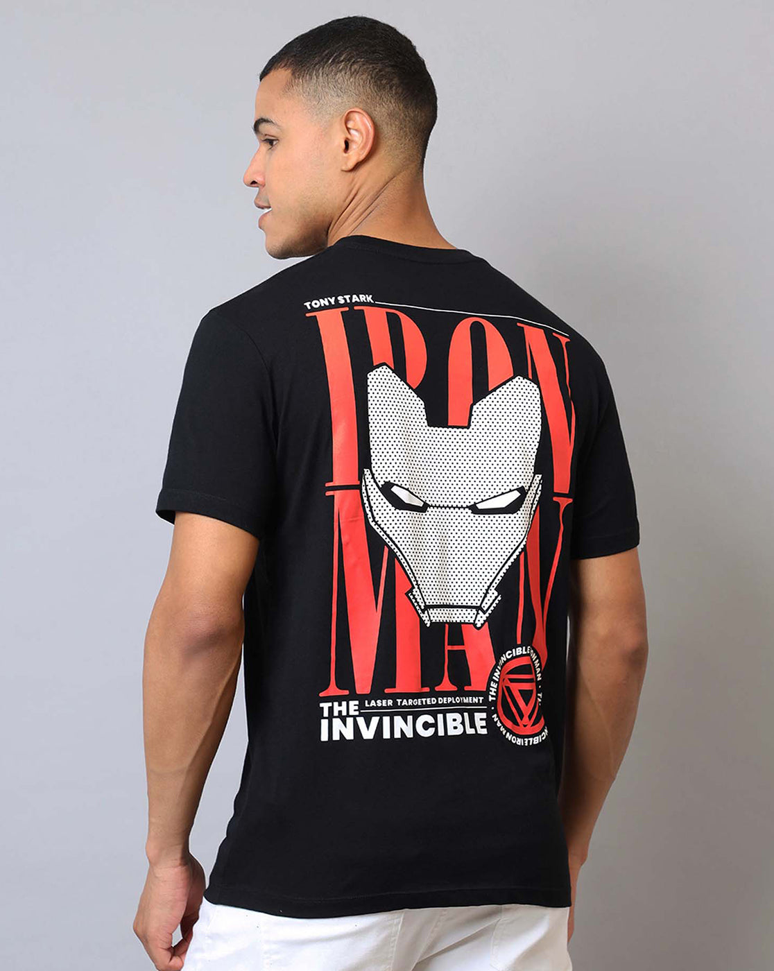 Iron Man Printed Regular Fit Tshirt For Men