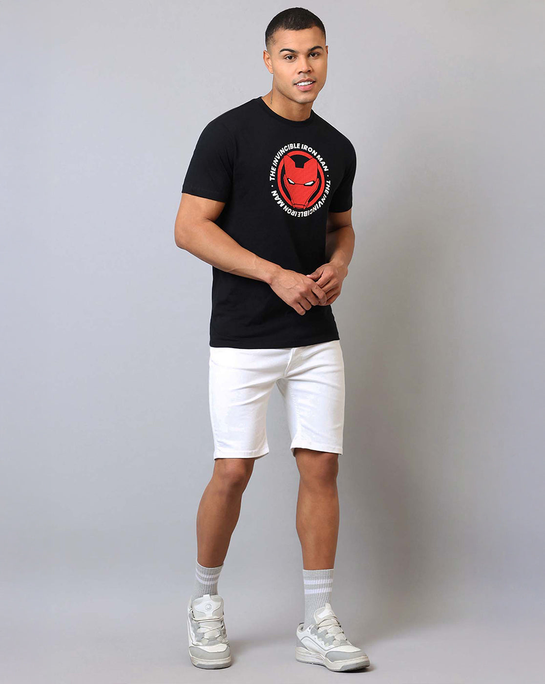 Iron Man Printed Regular Fit Tshirt For Men