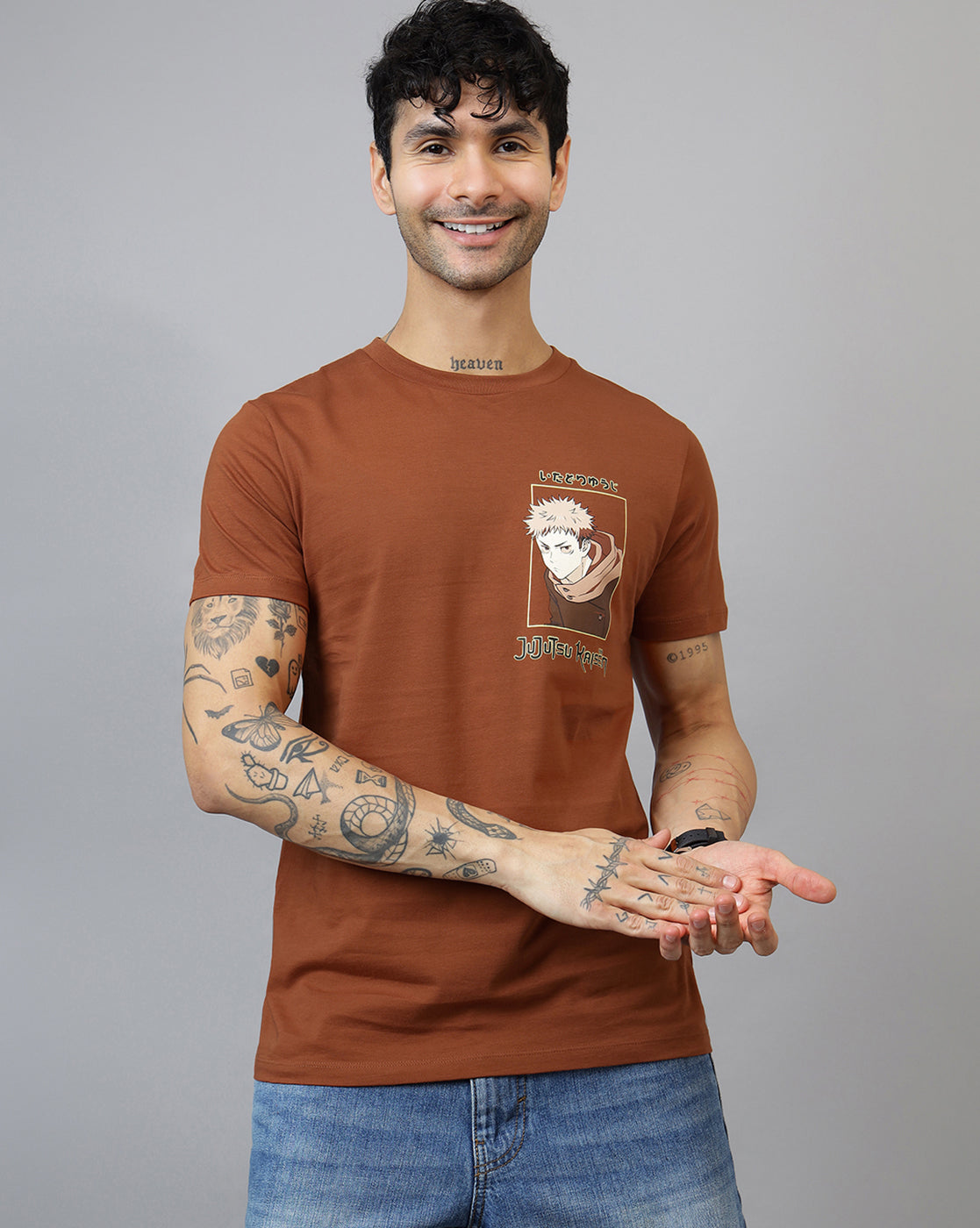Jujutsu Kaisen Yuji Itadori Regular Fit Tshirt Men