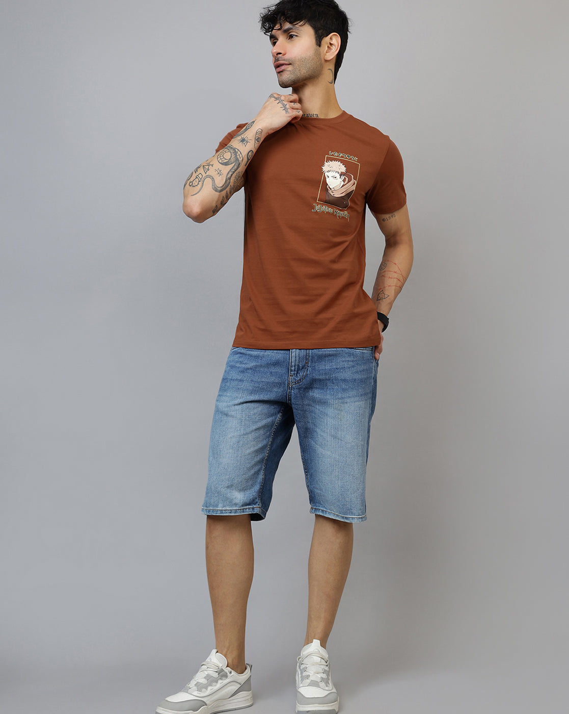 Jujutsu Kaisen Yuji Itadori Regular Fit Tshirt Men