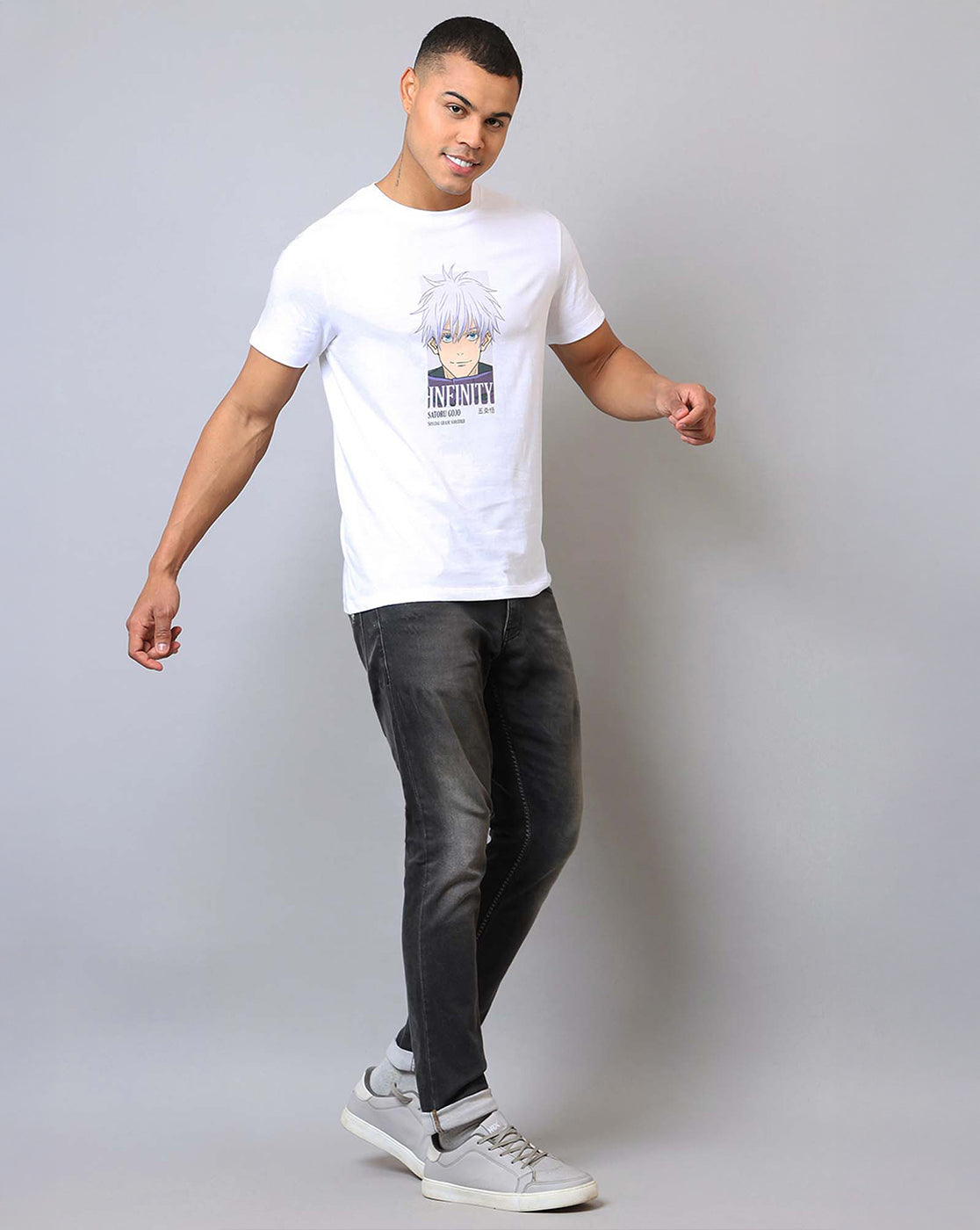 Jujutsu Kaisen Printed Regular Fit Tshirt For Men