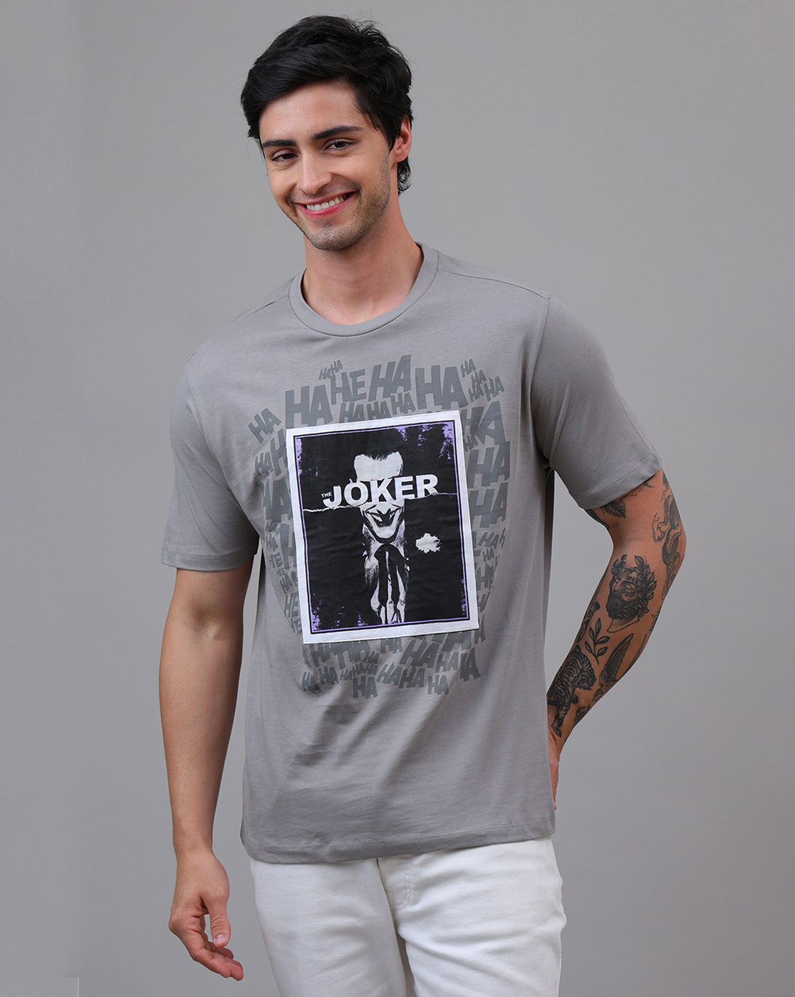 Joker Printed Relaxed Fit Tshirt For Men