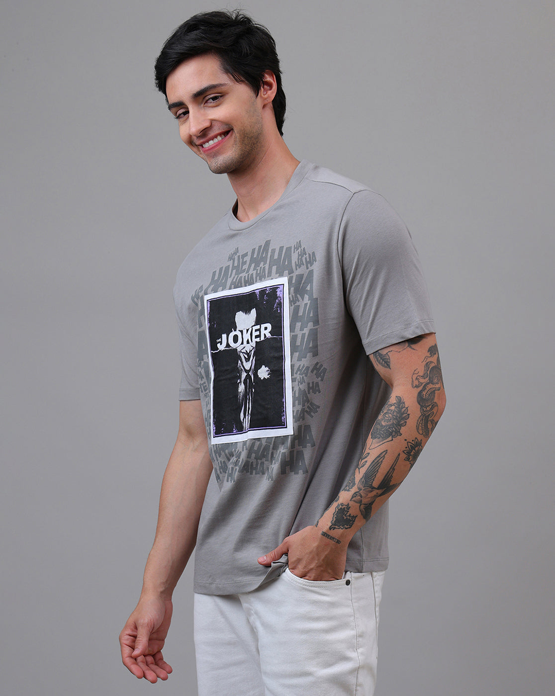 Joker Printed Relaxed Fit Tshirt For Men