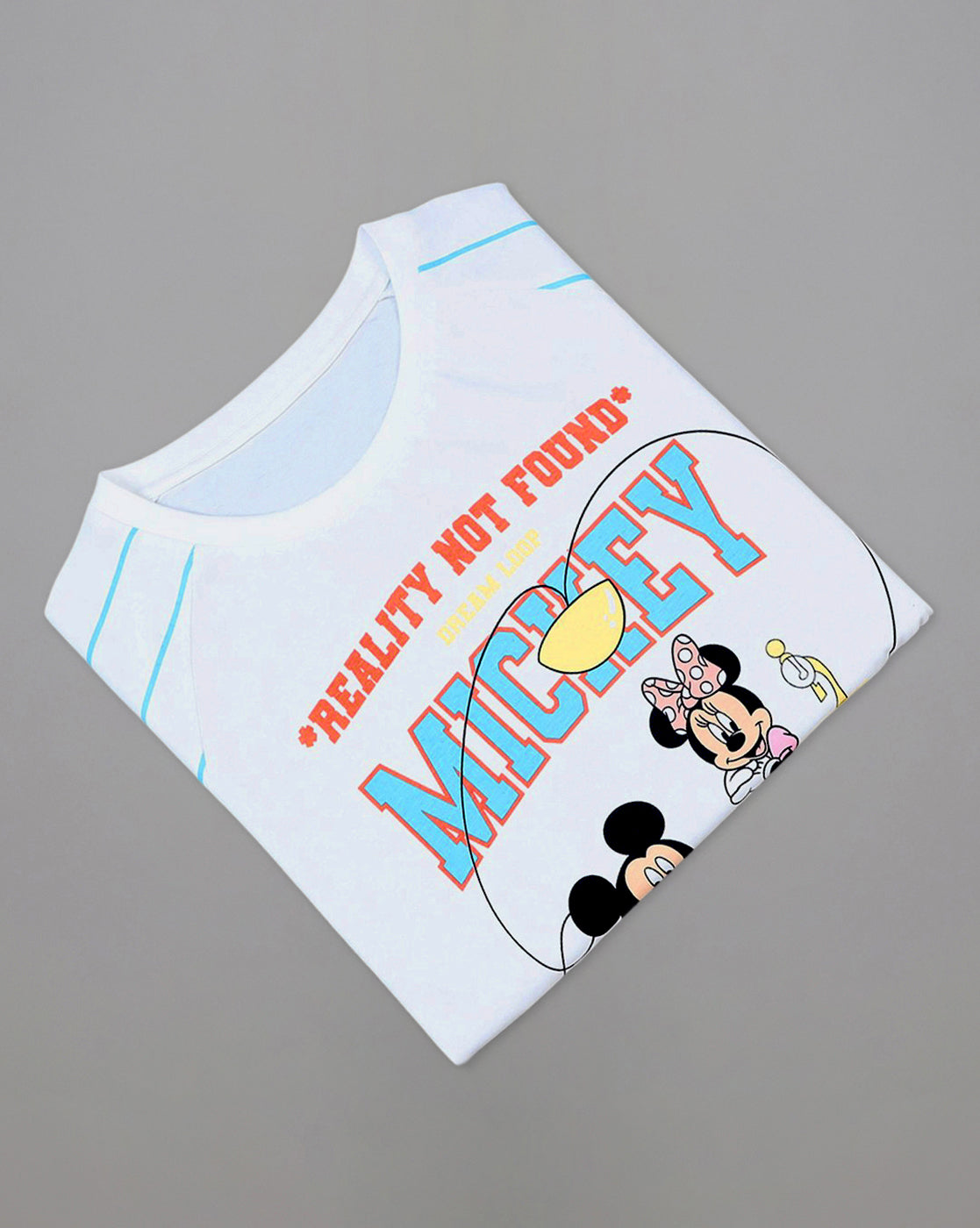 Mickey & Friends Printed Oversized Tshirt For Women