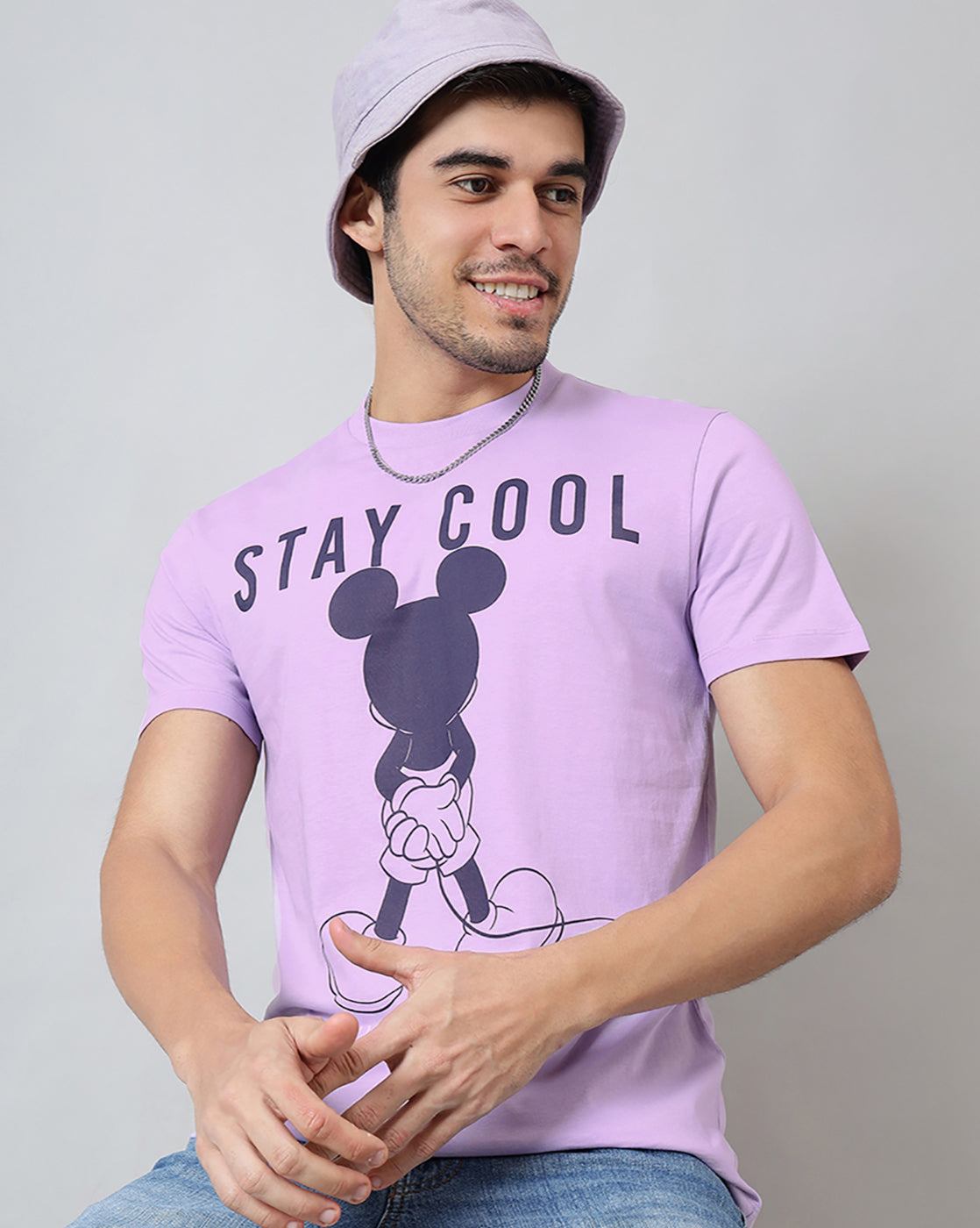 Mickey & Friends Printed Regular Fit Tshirt For Men