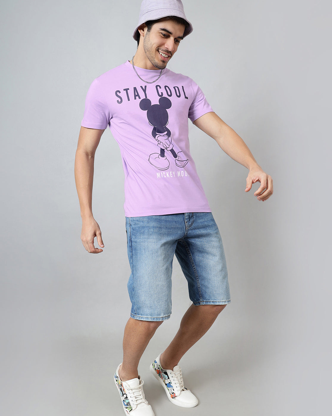 Mickey & Friends Printed Regular Fit Tshirt For Men